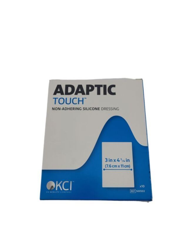 KCI 500502  KCI 500502 ADAPTIC Touch Silicone 3 x 4 Inch Non-Adherent Dressing