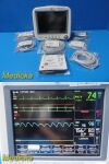 GE Dash 4000 Patient(CO2,IBP,NBP,ECG,TEMP,Masimo SPO2) W/ Leads ~ Monitor
