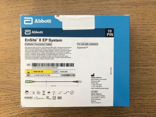 ABBOTT D-ENS-SUP-D-CBL EnSite X EP System Catheter Connector Cabe (10/Pin)(X)