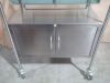 STAINLESS STEEL Hospital  Infant Bassinet Wheel Cabinet Doors