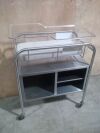STAINLESS STEEL Hospital Infant Bassinet Novum open cabinet