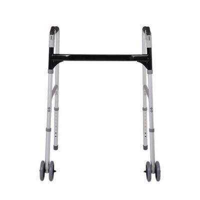 VMS MB3450-1 HEAVY-DUTY FOLDING BARIATRIC WALKER WITH WHEELS