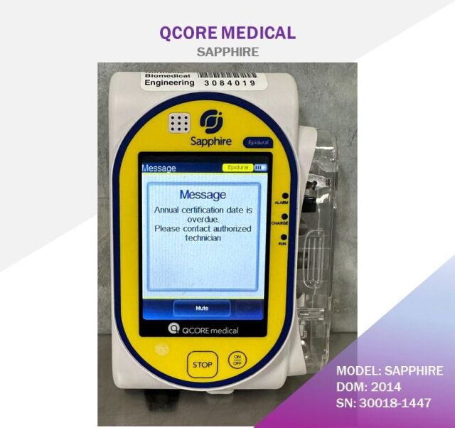 Q CORE MEDICAL SAPPHIRE Pump Controller