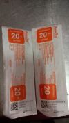 AMERITUS AEG20-KMS Kentec Medical AEG20-kms - SYRINGE, 20CC ENTERAL - Lot of 125 - Exp. 2024-12