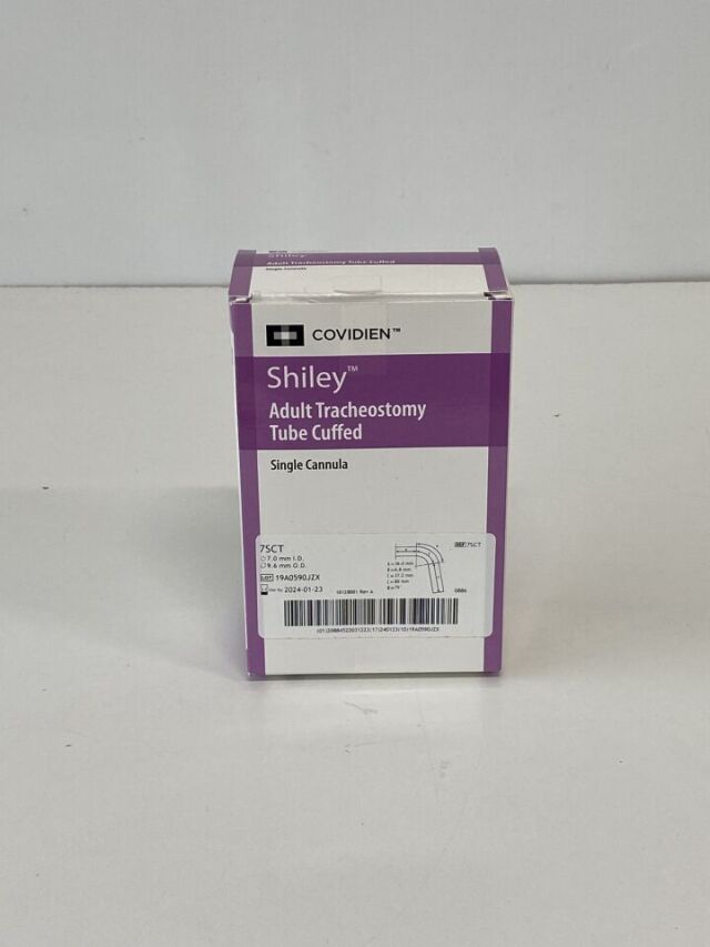 COVIDIEN Shiley Adult Tracheostomy Tube 7SCT  Exp.2024-01  (Q17) Shiley Adult Tracheostomy Tube