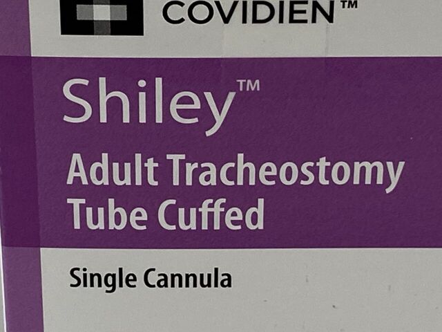 COVIDIEN Shiley Adult Tracheostomy Tube 7SCT  Exp.2024-01  (Q17) Shiley Adult Tracheostomy Tube