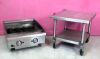 STARMAX Natural Gas 24" Radiant Charbroiler w/ Cart 6124RCBF Countertop Gas 24" Radiant Charbroiler 80,000 BTU w/ SS Stand