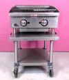 STARMAX Natural Gas 24" Radiant Charbroiler w/ Cart 6124RCBF Countertop Gas 24" Radiant Charbroiler 80,000 BTU w/ SS Stand