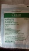 CURAD NON25720 Lot of 9 - Sterile Non-Adherent Pads for gentle wound dressing and absorption without sticking