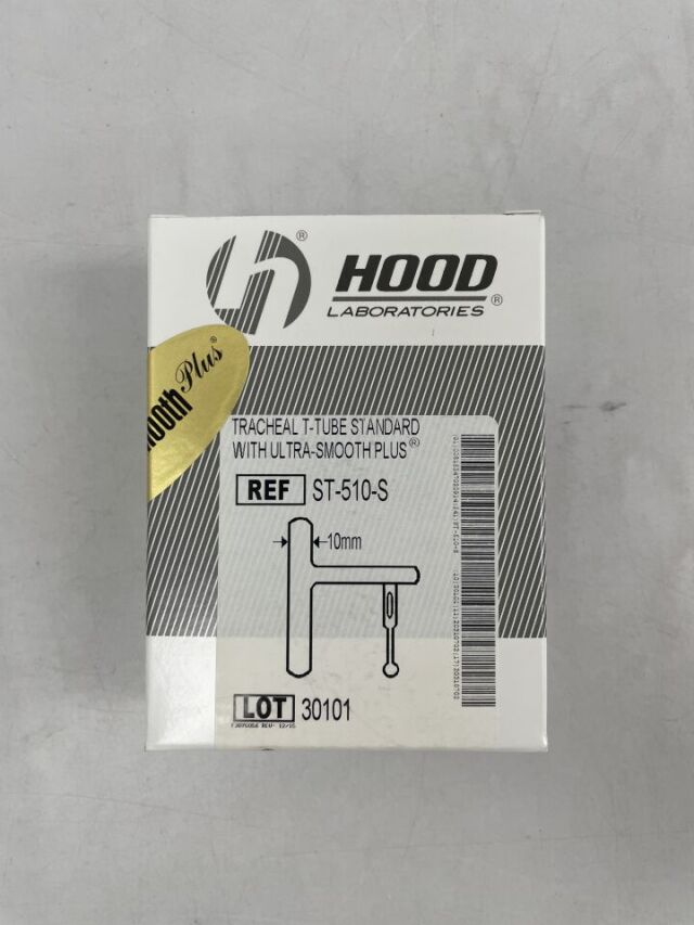 HOOD ST-510-S Tracheal T-Tube standard with ultra-smooth plus, 10mm