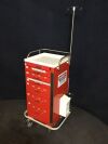 HARLOFF 6 Drawer Crash Cart:  Red
Includes: IV Pole
               Back Board
              Tank Holder
              Bag Dispenser
