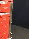 HARLOFF 6 Drawer Crash Cart:  Red
Includes: IV Pole
               Back Board
              Tank Holder
              Bag Dispenser