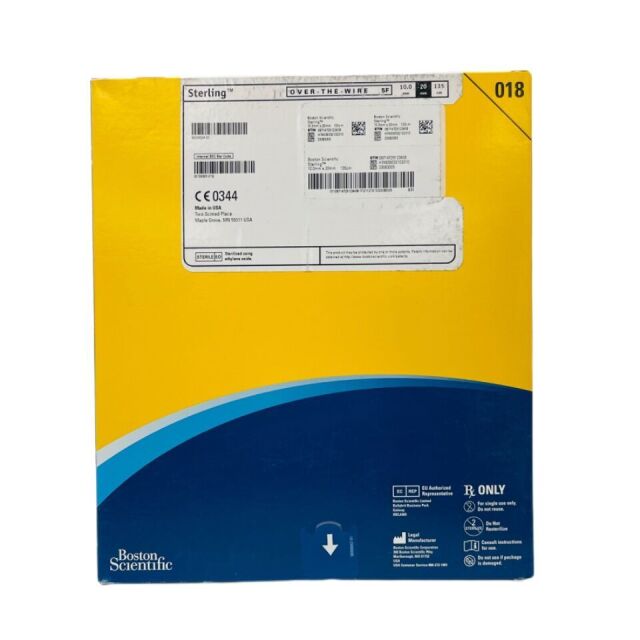 BOSTON SCIENTIFIC REF 3903210201 Sterling™ OVER-THE -WIRE 5F PTA Balloon Dilatation Catheter, 10.0mm x20mm 135cm ,EXP 2021/12