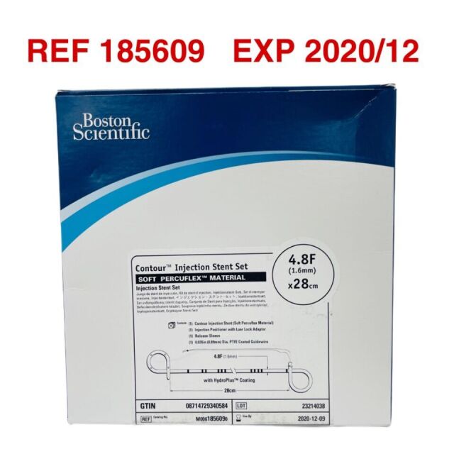 BOSTON SCIENTIFIC REF 185609 Contour™ Injection Stent Set SOFT PERCUFLEX™ MATERIAL, 4.8F (1.6 mm) x28cm ,EXP 2020/12