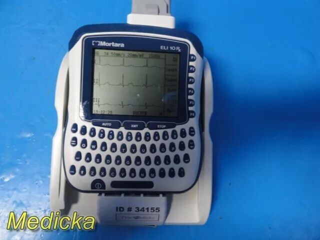 MORTARA ELI 10 Series ELI 10RX   Electrocardiograph W/ Dock & EKG Cable Set