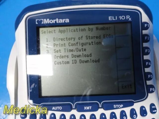 MORTARA ELI 10 Series ELI 10RX   Electrocardiograph W/ Dock & EKG Cable Set