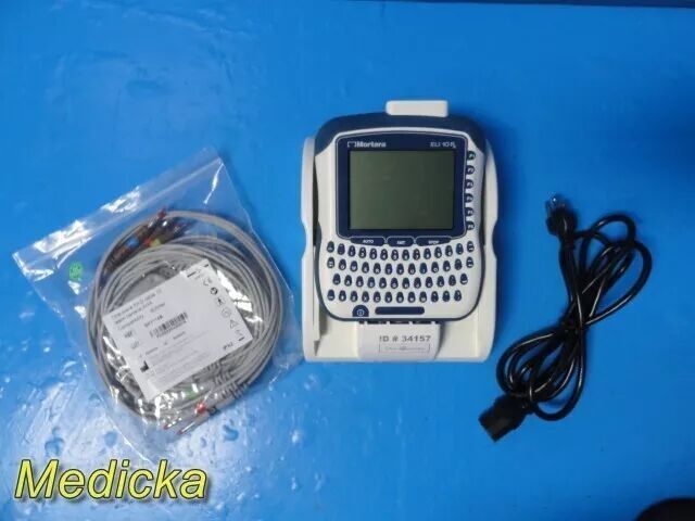 MORTARA ELI 10 Series ELI 10RX  EKG Machine W/ Docking Station & ECG Cable