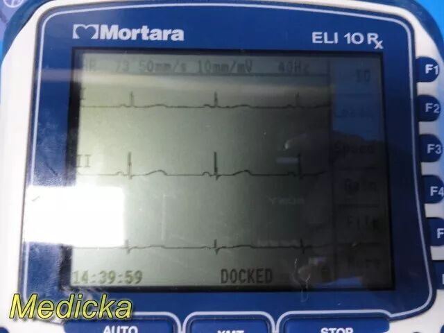 MORTARA ELI 10 Series ELI 10RX  EKG Machine W/ Docking Station & ECG Cable