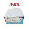 ETHICON REF 623H  PERMA-HAND SILK BLACK BRAIDED non-absorbable suture 2-0 (3 Ph. Eur.) KS ,EXP 2024/03