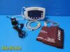 WELCH ALLYN 53NTO Spot Vitals  W/ New Battery, Leads & Power Supply~ Monitor