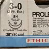 ETHICON REF 8522H, PROLENE Polypropylene blue monofilament non-absorbable suture, EXP 2026-07