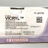 ETHICON REF J317H, COATED VICRYL, POLYGLACTINN 910, VIOLET BRAIDED ABSORBABLE SUTURE, EXP 2026-07