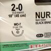 ETHICON REF C542D, NUROLON* Nylon Suture BLACK BRAIDED, EXP 2026-07