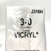 ETHICON REF J316H, Coated VICRYL* (Polyglactin 910) Suture VIOLET BRAIDED, EXP 2025-06