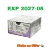 ETHICON REF J427H, Coated VICRYL Polyglactin 910 undYed braided absorbable suture, EXP 2027-05