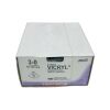 ETHICON REF J864D  VICRYL UNDYED BRAIDED 3-0 (2.0 metric) 18" (45 cm) SH, (12/BOX), EXP 2027/11