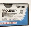 ETHICON REF 8411H, PROLENE Polypropylene blue monofilament non-absorbable suture, EXP 2027-08