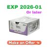 ETHICON REF J870H, Coated VICRYL* (Polyglactin 910) Suture UNDYED BRAIDED, EXP 2026-01