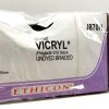 ETHICON REF J870H, Coated VICRYL* (Polyglactin 910) Suture UNDYED BRAIDED, EXP 2026-01