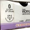 ETHICON REF J870H, Coated VICRYL* (Polyglactin 910) Suture UNDYED BRAIDED, EXP 2026-01