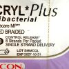 ETHICON REF VCP762D, Coated VICRYL* Plus Antibacterial With Irgacare MP** UNDYED BRAIDED, EXP 2027-10