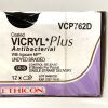 ETHICON REF VCP762D, Coated VICRYL* Plus Antibacterial With Irgacare MP** UNDYED BRAIDED, EXP 2027-10