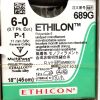 ETHICON REF 689G, ETHILON Polyamide 6 undyed monofilament non-absorbable suture, EXP 2027-10