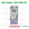 ETHICON REF J266H Coated VICRYL (Polyglactin 910) Suture UNDYED BRAIDED,2-0, (36/BOX), EXP 2028/04
