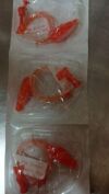 13308 KENTEC OC-ENT-036 Lot of 50 ORANGE STRIPED MICROTUBE - Exp. 2024-11
