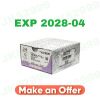 ETHICON REF VCP602H, Coated VICRYL Plus Antibacterial Polyglactin 910 Irgacare MP violet braided absorbable suture, EXP 2028-04