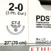 ETHICON REF Z333H, PDS II Polydioxanone violet monofilament absorbable suture, EXP 2028-04