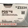 ETHICON REF Z333H, PDS II Polydioxanone violet monofilament absorbable suture, EXP 2028-04
