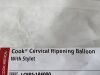 COOK MEDICAL Cook Cervical Ripening Balloon G19891   Exp.2026-10  (K48) Cook Cervical Ripening Balloon