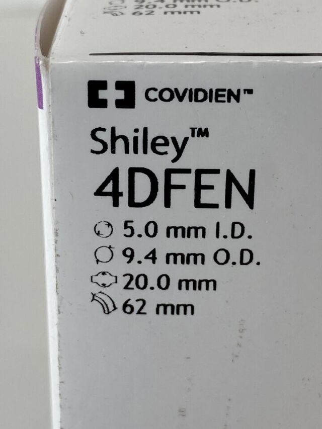 COVIDIEN Shiley Tracheostomy Tube Cuffed 4DFEN Exp.2023-09  (K1) Shiley Tracheostomy Tube Cuffed