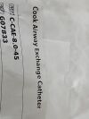 COOK MEDICAL Cook Airway Exchange Catheter  G07833   Exp.2023-02  (Z3) Cook Airway Exchange Catheter