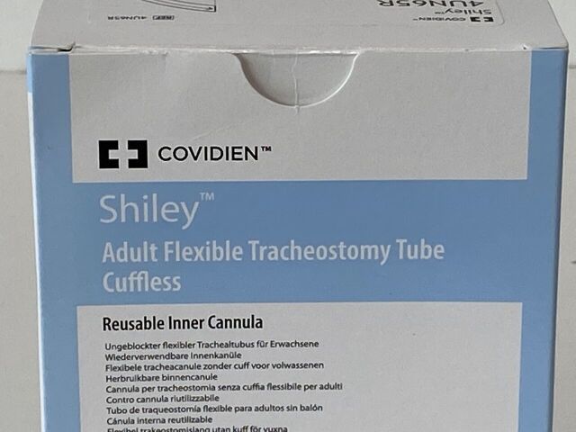 COVIDIEN Shiley Adult Flexible Tracheostomy Tube  4UN65R   Exp.2027-02 & 2028-11 (L7/V18) Shiley Adult Flexible Tracheostomy Tube