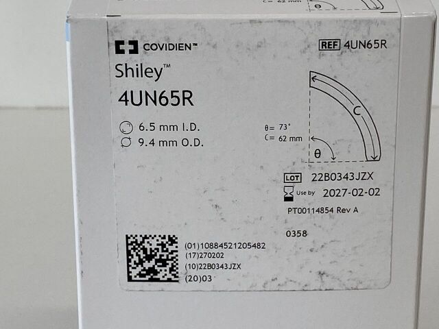 COVIDIEN Shiley Adult Flexible Tracheostomy Tube  4UN65R   Exp.2027-02 & 2028-11 (L7/V18) Shiley Adult Flexible Tracheostomy Tube