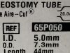 SMITHS MEDICAL Pediatric Tracheostomy Tube 65P050   Exp.2024-03  (V18) Pediatric Tracheostomy Tube