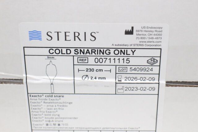 STERIS 00711115 | | Box of 10 | Exacto cold snare