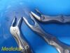 SKLAR Lot of 3  Orthopedic Bone Ronguer Forceps; Angled